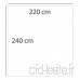 Linnea Couverture été 220x240 cm 100% Coton 260 g/m2 Provence Bicolore Ecru Galet/Mastic - B07CX9WX89